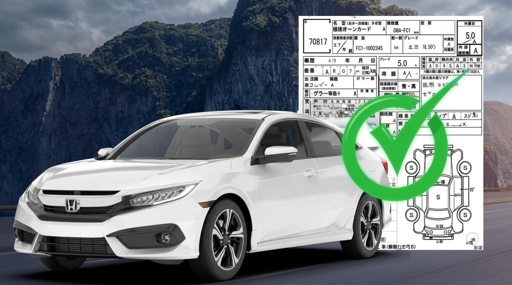 Verified Japanese car auction sheet report